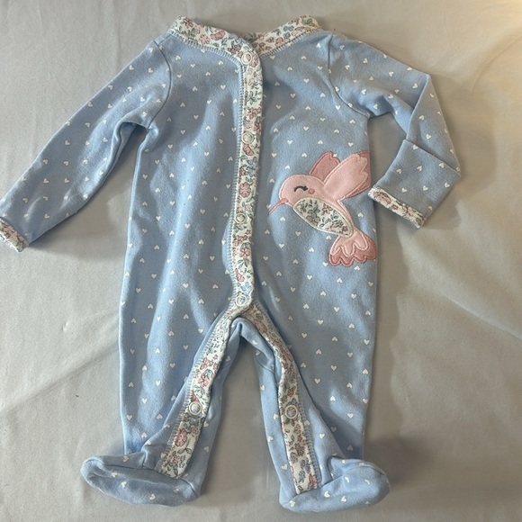 Simple Joys - pair of long sleeve convertible footed premie sleepers. - Picture 6 of 9